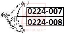 ASVA 0224-007 Рычаг подвески  для INFINITI  (Инфинити И30)