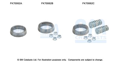Zestaw montażowy, rura wydechowa BM CATALYSTS FK70062