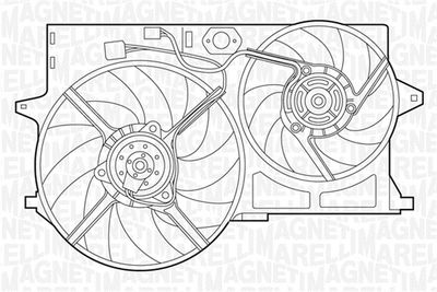 MAGNETI MARELLI 069422390010 Вентилятор системы охлаждения двигателя  для LANCIA ZETA (Лансиа Зета)