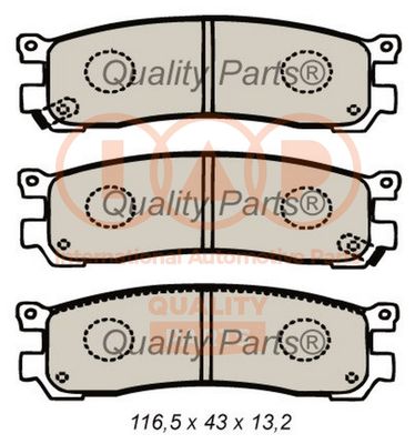 Комплект тормозных колодок, дисковый тормоз IAP QUALITY PARTS 704-11061 для MAZDA MPV
