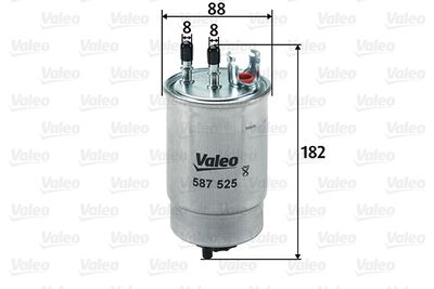 Топливный фильтр VALEO 587525 для FIAT PALIO