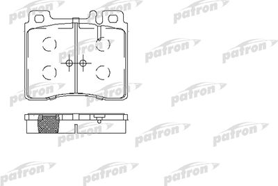 Комплект тормозных колодок, дисковый тормоз PATRON PBP800 для MERCEDES-BENZ S-CLASS