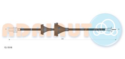 Hastighetsmätaraxel ADRIAUTO 13.1516