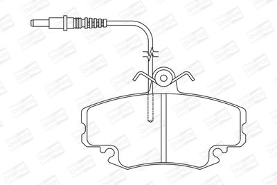 BREMSBELAGSATZ SCHEIBENBREMSE CHAMPION 571405CH 1