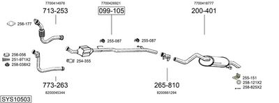 SISTEM DE ESAPAMENT BOSAL SYS10503