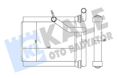 Теплообменник, отопление салона KALE OTO RADYATÖR 358605 для HONDA JAZZ