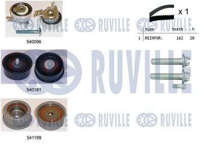 Комплект ремня ГРМ RUVILLE 550041 для OPEL TIGRA