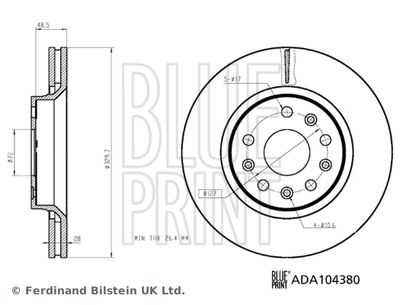 BLUE PRINT ADA104380 Деталь для JEEP WRANGLER IV (JL) 2.0 T-GDi (JL72, JL74) BLUE PRINT ADA104380 Деталь для JEEP WRANGLER IV (JL) 2.0 T-GDi (JL72, JL74)