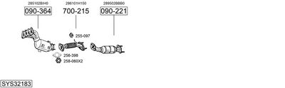 Изпускателна система BOSAL SYS32183