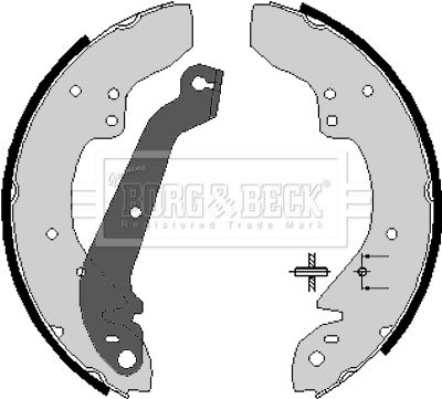 Комплект тормозных колодок BORG & BECK BBS6064 для FORD GRANADA