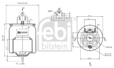 FEBI BILSTEIN Federbalg, Luftfederung