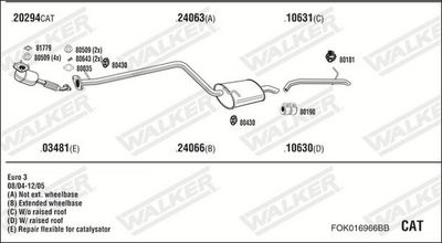 ABGASANLAGE WALKER FOK016966BB