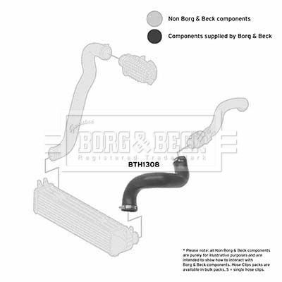 Charge Air Hose Borg & Beck BTH1308