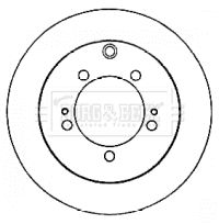 BORG & BECK BBD4556 Тормозные диски  для MITSUBISHI PAJERO (Митсубиши Пажеро)