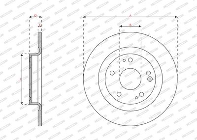 BREMSSCHEIBE FERODO DDF3086C 2