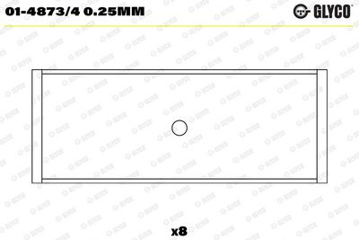 PLEUELLAGER GLYCO 0148734025MM 1