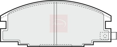 APEC Brake Pad Set, disc brake PAD615