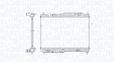 радиатор, охлаждане на двигателя MAGNETI MARELLI 350213223600