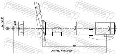 Shock Absorber 24110-008F