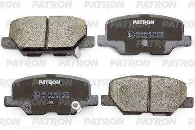 Комплект тормозных колодок, дисковый тормоз PATRON PBP1676 для MAZDA 6