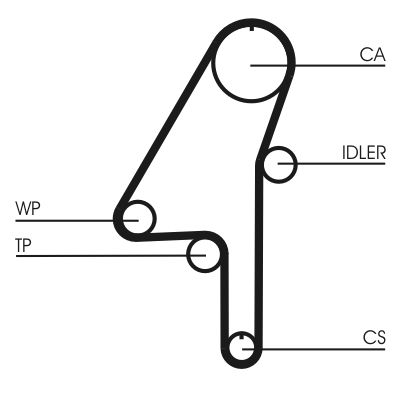 SET POMPA APA + CUREA DINTATA CONTINENTAL CTAM CT1010WP1 1