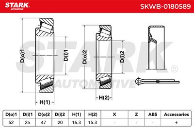 комплект колесен лагер STARK SKWB-0180589