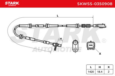 датчик, обороти на колелото STARK SKWSS-0350908