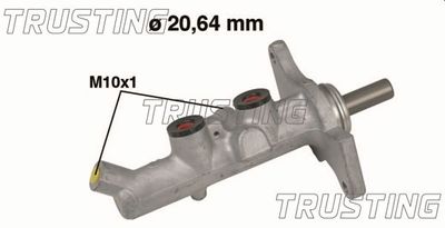 Главный тормозной цилиндр TRUSTING PF816 для TOYOTA COROLLA