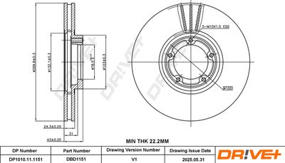 DISC FRANA DR!VE+ DP1010111151