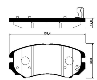 HSB GOLD HP0009 Тормозные колодки для KIA (Киа)