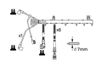 BOSCH Zündleitungssatz