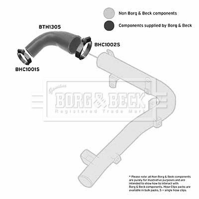 Charge Air Hose Borg & Beck BTH1305