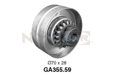 Rolka napinacza, pasek klinowy wielorowkowy SNR GA355.59