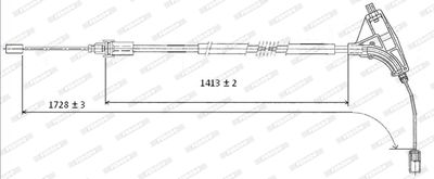 CABLU FRANA DE PARCARE FERODO FHB432416 1