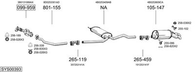 SISTEM DE ESAPAMENT BOSAL SYS00393