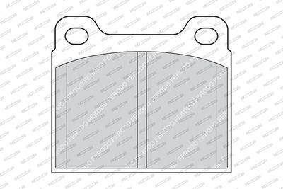 BREMSBELAGSATZ SCHEIBENBREMSE FERODO FDB704 1