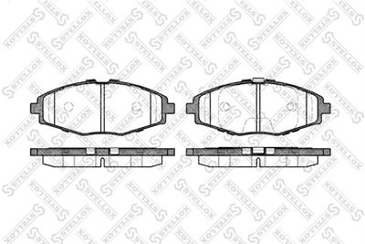 Комплект тормозных колодок, дисковый тормоз STELLOX 707 000B-SX для CHEVROLET SPARK