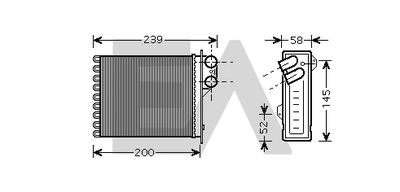 EACLIMA 45C60029 Радиатор печки  для LADA LARGUS (Лада Ларгус)