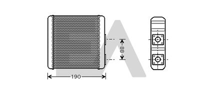 EACLIMA 45C18001 Радиатор печки  для NISSAN ALMERA (Ниссан Алмера)