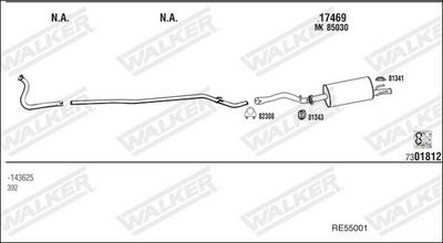 Изпускателна система WALKER RE55001