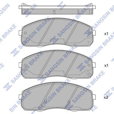 Hi-Q SP1735 Тормозные колодки и сигнализаторы  для KIA BONGO (Киа Бонго)