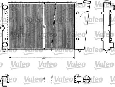 Радиатор, охлаждение двигателя VALEO 883755 для VW POLO