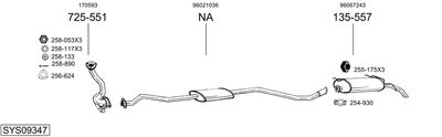 ABGASANLAGE BOSAL SYS09347