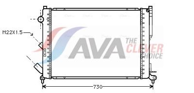 радиатор, охлаждане на двигателя AVA Clever Choice RTA2165