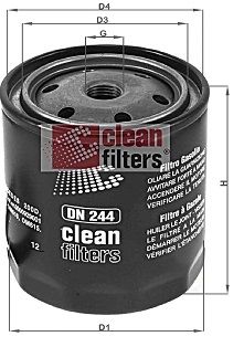 CLEAN-FILTERS DN 244 Паливний фільтр 