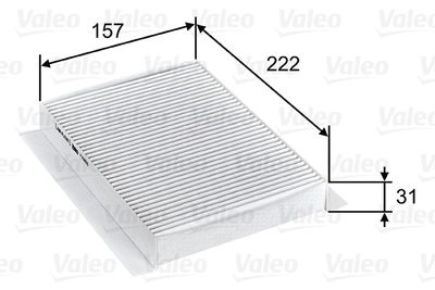 Filtr kabinowy VALEO 715809 produkt