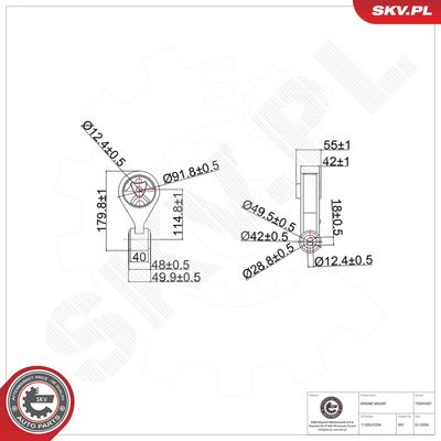 Zavesenie motora ESEN SKV 75SKV507