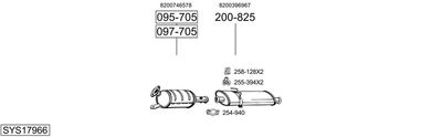 Układ wydechowy BOSAL SYS17966