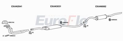 Układ wydechowy EUROFLO ANMON203011
