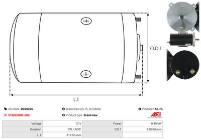 MOTOR ELECTRIC AS-PL DC9022S 3
